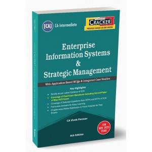 Taxmann's Enterprise Information Systems & Strategic Management Cracker for CA Inter November 2023 Exam [EIS & SM New Syllabus] by CA Vivek Panwar